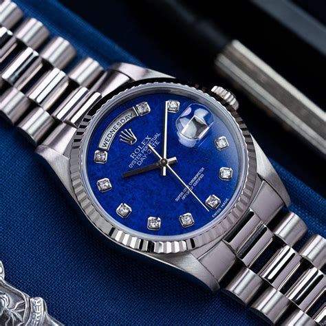 rolex day date 18239 orange dial|Rolex Day-Date lapis dial.